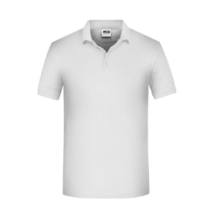 Polo Mens Bio Workwear bianco / XS - personalizzabile con logo