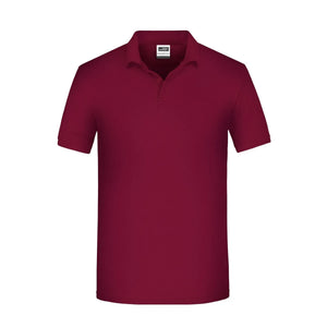 Polo Mens Bio Workwear bordeaux / XS - personalizzabile con logo