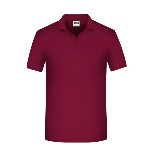 Polo Mens Bio Workwear bordeaux / XS - personalizzabile con logo