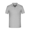 Polo Mens Bio Workwear grey-heather / XS - personalizzabile con logo