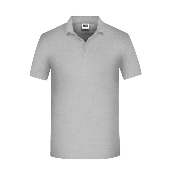 Polo Mens Bio Workwear grey-heather / XS - personalizzabile con logo