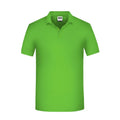 Polo Mens Bio Workwear lime-green / XS - personalizzabile con logo