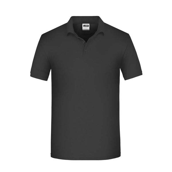 Polo Mens Bio Workwear nero / XS - personalizzabile con logo