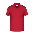 Polo Mens Bio Workwear rosso / XS - personalizzabile con logo