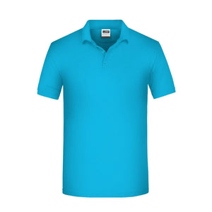 Polo Mens Bio Workwear turquoise / XS - personalizzabile con logo