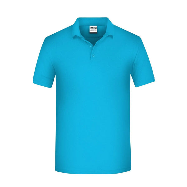 Polo Mens Bio Workwear turquoise / XS - personalizzabile con logo