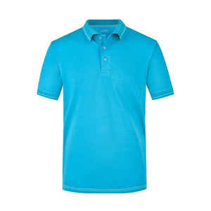 Polo Mens Elastic azzurro / S - personalizzabile con logo
