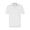 Polo Mens Elastic bianco / S - personalizzabile con logo