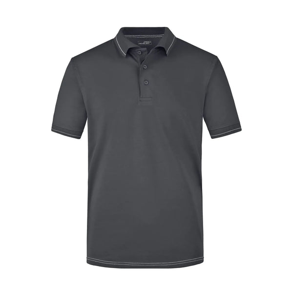 Polo Mens Elastic grigio / S - personalizzabile con logo
