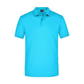 Polo Mens Elastic Piqué azzurro / S - personalizzabile con logo