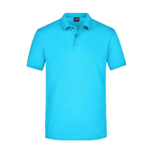 Polo Mens Elastic Piqué azzurro / S - personalizzabile con logo