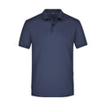 Polo Mens Elastic Piqué blu / S - personalizzabile con logo