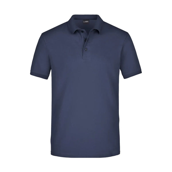 Polo Mens Elastic Piqué blu / S - personalizzabile con logo