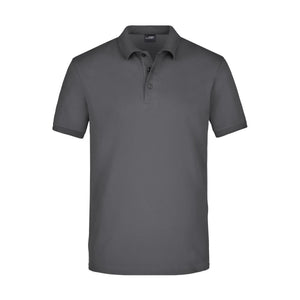 Polo Mens Elastic Piqué graphite / S - personalizzabile con logo