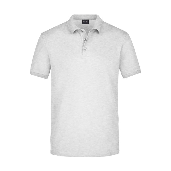 Polo Mens Elastic Piqué grigio / S - personalizzabile con logo