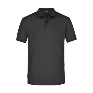 Polo Mens Elastic Piqué nero / S - personalizzabile con logo