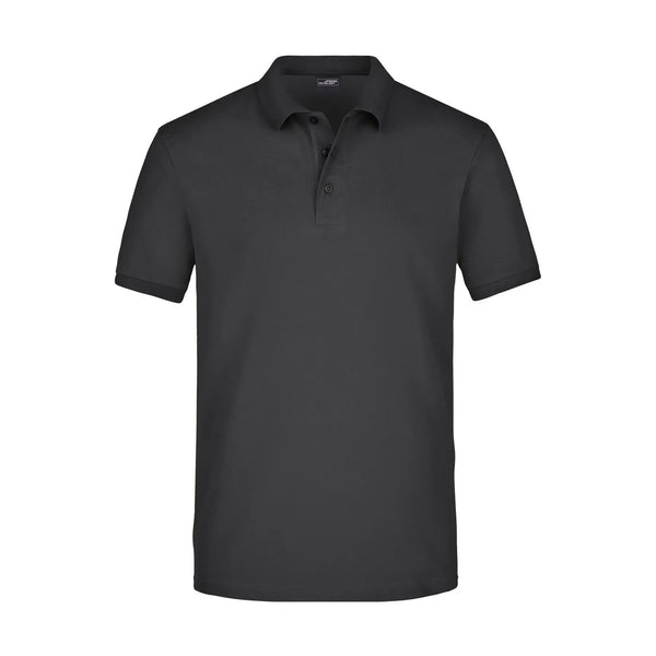 Polo Mens Elastic Piqué nero / S - personalizzabile con logo