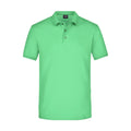 Polo Mens Elastic Piqué verde / S - personalizzabile con logo