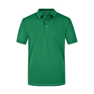 Polo Mens Elastic verde / S - personalizzabile con logo