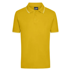 Polo Mens giallo / S - personalizzabile con logo