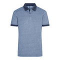 Polo Mens Heather blu / S - personalizzabile con logo