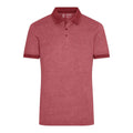 Polo Mens Heather bordeaux / S - personalizzabile con logo