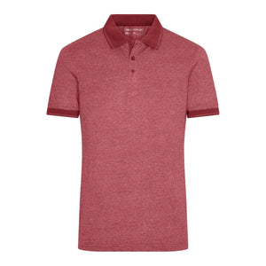 Polo Mens Heather bordeaux / S - personalizzabile con logo