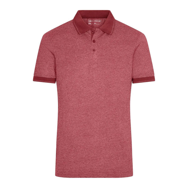 Polo Mens Heather bordeaux / S - personalizzabile con logo