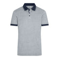 Polo Mens Heather grigio / S - personalizzabile con logo