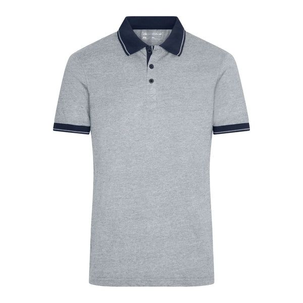 Polo Mens Heather grigio / S - personalizzabile con logo