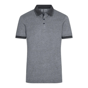 Polo Mens Heather nero / S - personalizzabile con logo