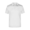 Polo Mens High Performance bianco / S - personalizzabile con logo