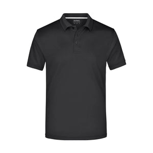 Polo Mens High Performance nero / S - personalizzabile con logo