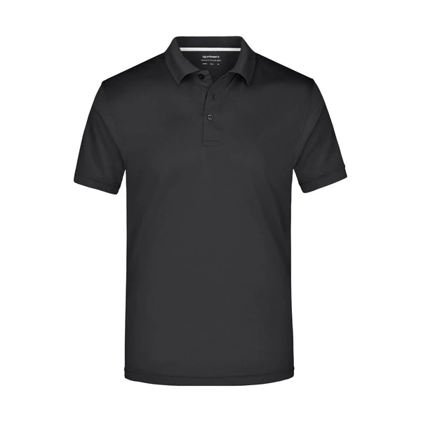 Polo Mens High Performance nero / S - personalizzabile con logo