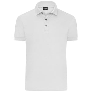 Polo Mens Mercerised bianco / S - personalizzabile con logo