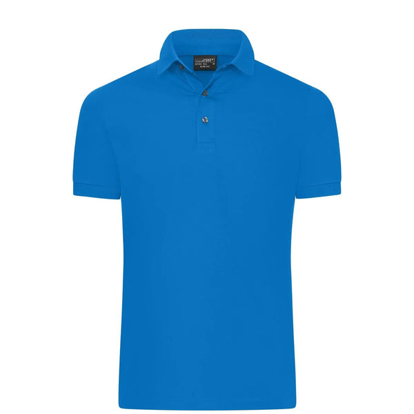 Polo Mens Mercerised Slim Fit azzurro / S - personalizzabile con logo