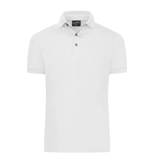 Polo Mens Mercerised Slim Fit bianco / S - personalizzabile con logo