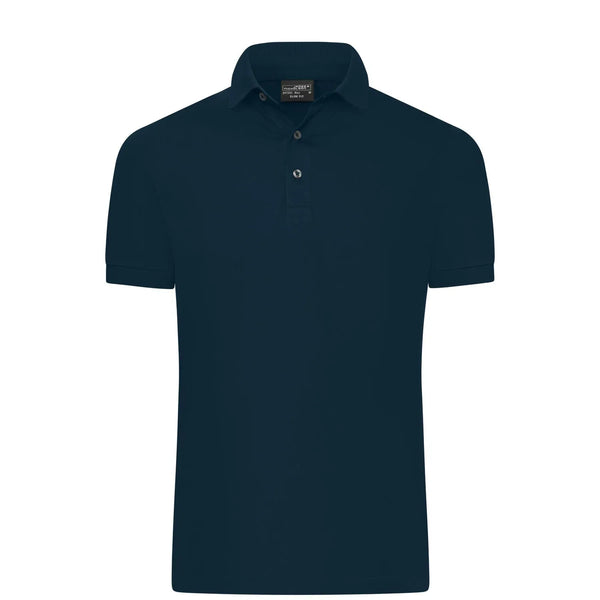 Polo Mens Mercerised Slim Fit blu / S - personalizzabile con logo