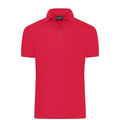 Polo Mens Mercerised Slim Fit rosso / S - personalizzabile con logo