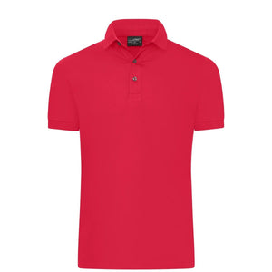 Polo Mens Mercerised Slim Fit rosso / S - personalizzabile con logo