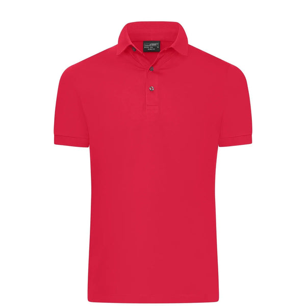 Polo Mens Mercerised Slim Fit rosso / S - personalizzabile con logo