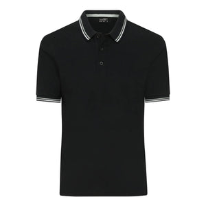 Polo Mens nero / S - personalizzabile con logo