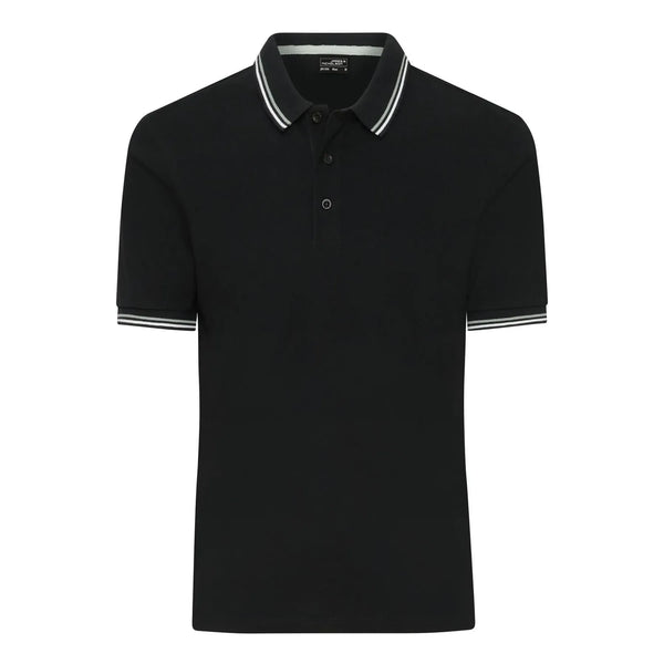 Polo Mens nero / S - personalizzabile con logo