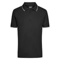 Polo Mens nero / S - personalizzabile con logo