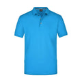 Polo Mens Pima azzurro / S - personalizzabile con logo