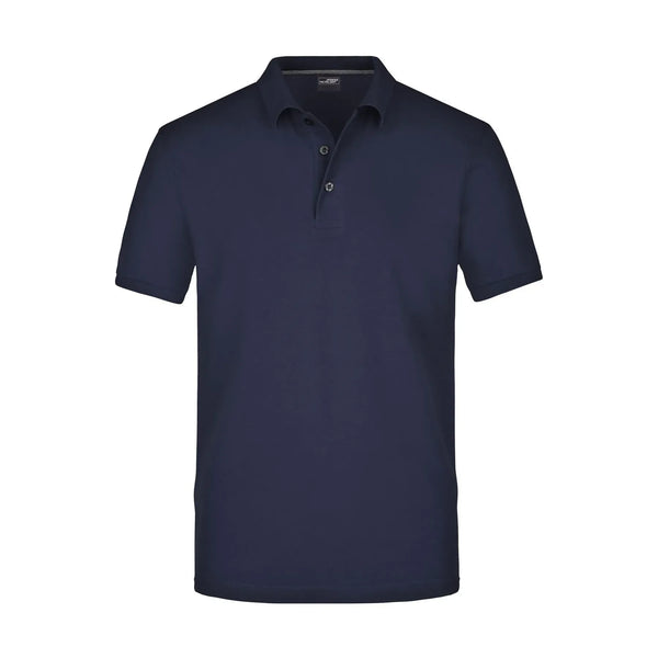 Polo Mens Pima blu / S - personalizzabile con logo