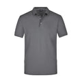 Polo Mens Pima grigio / S - personalizzabile con logo