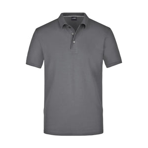 Polo Mens Pima grigio / S - personalizzabile con logo