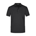 Polo Mens Pima nero / S - personalizzabile con logo