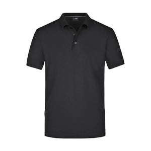 Polo Mens Pima nero / S - personalizzabile con logo